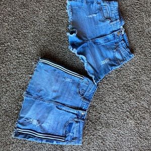 Two shorts and a skirt